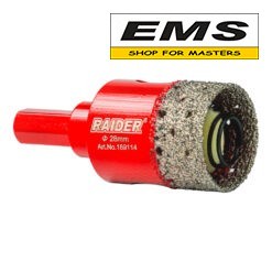 WWW.EMS.BG - МАГАЗИН ЗА МАЙСТОРИ - БОРКОРОНА DIAMOND Ø28мм С ПРУЖИНА ЗА БОРМАШИНА RAIDER 189114