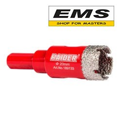 WWW.EMS.BG - МАГАЗИН ЗА МАЙСТОРИ - БОРКОРОНА DIAMOND Ø20мм DRY ЗА БОРМАШИНА RAIDER 189133