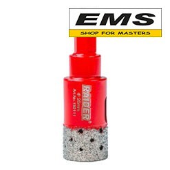 WWW.EMS.BG - МАГАЗИН ЗА МАЙСТОРИ - БОРКОРОНА DIAMOND Ø20мм DRY С ПРУЖИНА ЗА БОРМАШИНА RAIDER 189111