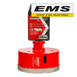 WWW.EMS.BG - МАГАЗИН ЗА МАЙСТОРИ - ЕМС ГРУП ООД РУСЕ - БОРКОРОНА DIAMOND DRY Ø90хМ14мм RAIDER -159915