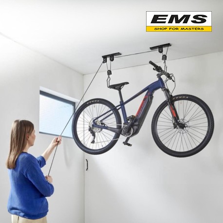 WWW.EMS.BG - МАГАЗИН ЗА МАЙСТОРИ - ЕМС ГРУП ООД РУСЕ - КУКА ЗАКАЧАЛКА ЗА ВЕЛОСИПЕД ЗА ТАВАН PGR 1 ЧЕРНА DOMAX 960903
