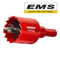 WWW.EMS.BG - МАГАЗИН ЗА МАЙСТОРИ - ЕМС ГРУП ООД РУСЕ -БОРКОРОНА HSS bi-metal Ø35 мм С ЦЕНТРИРАЩО СВРЕДЛО ЗА БОРМАШИНА RAIDER -157887