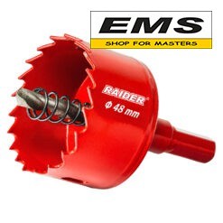 WWW.EMS.BG - МАГАЗИН ЗА МАЙСТОРИ - ЕМС ГРУП ООД РУСЕ -БОРКОРОНА HSS bi-metal Ø48 мм С ЦЕНТРИРАЩО СВРЕДЛО ЗА БОРМАШИНА RAIDER-157892