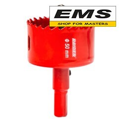 WWW.EMS.BG - МАГАЗИН ЗА МАЙСТОРИ - ЕМС ГРУП ООД РУСЕ -БОРКОРОНА HSS bi-metal Ø50 мм С ЦЕНТРИРАЩО СВРЕДЛО ЗА БОРМАШИНА RAIDER -157893