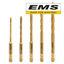 WWW.EMS.BG - МАГАЗИН ЗА МАЙСТОРИ - СВРЕДЛА Ø 4,5,6,8 и 10mm к-т 5бр. MULTIMAT 4Cut TIN 1/4"HEX RAIDER 159938