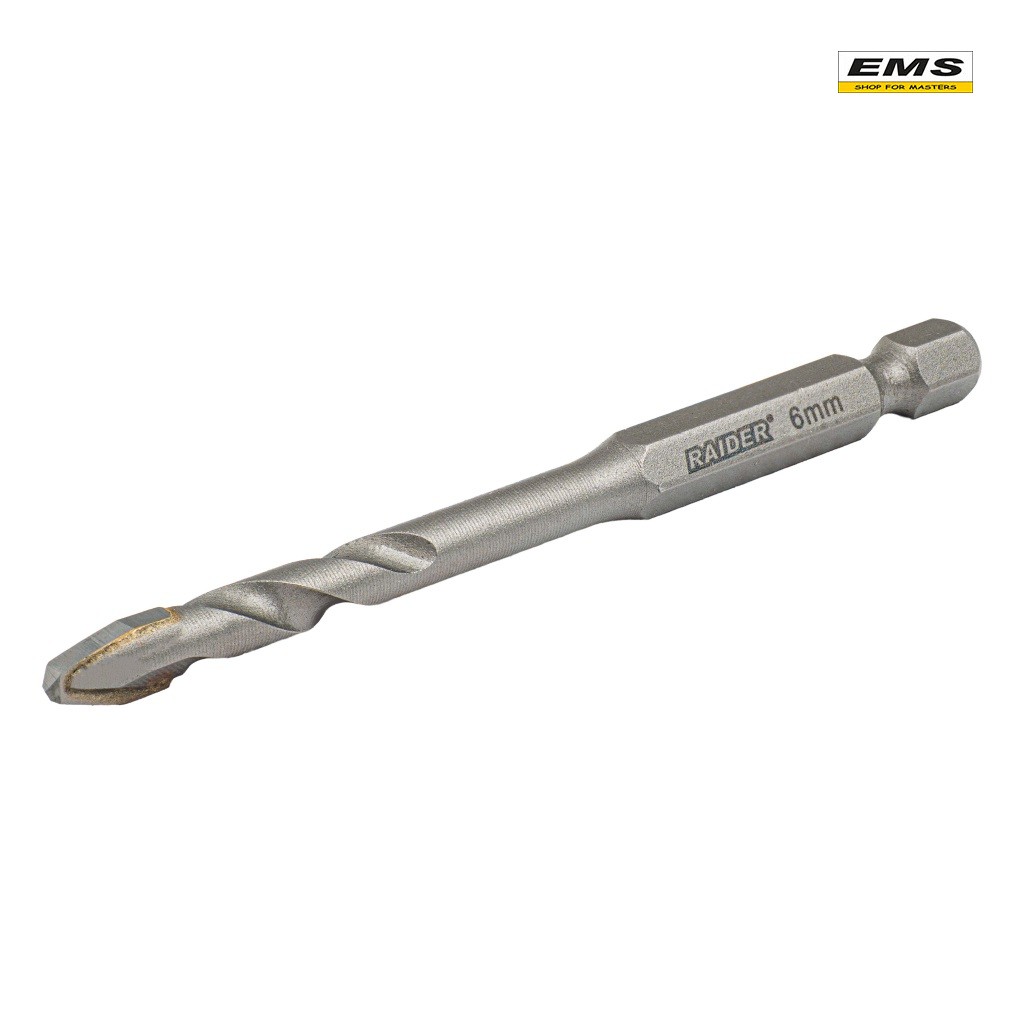 WWW.EMS.BG - ЕМС ГРУП ООД РУСЕ - СВРЕДЛО Ø 6mm - 1/4" - MultiMat® - Asymmetrical - RAIDER - 159951 - РАЙДЪР