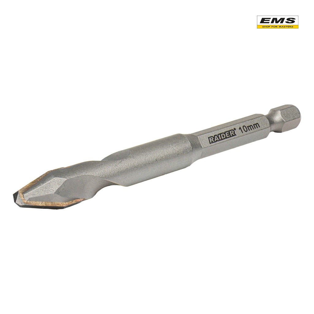 WWW.EMS.BG - ЕМС ГРУП ООД РУСЕ - СВРЕДЛО Ø10mm - 1/4" - MultiMat® - Asymmetrical - RAIDER - 159953 - РАЙДЪР