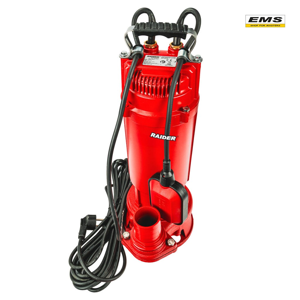 WWW.EMS.BG - МАГАЗИН ЗА МАЙСТОРИ - ПОМПА ВОДНА ПОТОПЯЕМА 2200w 2" 133L/min 26m RD-AWP90 RAIDER 070202