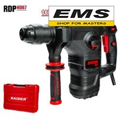 WWW.EMS.BG - МАГАЗИН ЗА МАЙСТОРИ - ПЕРФОРАТОР 1600w 32мм SDS+ 6J РЕГУЛИРУЕМИ ОБОРОТИ AVS RDP-HD67 RAIDER 030351