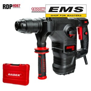 WWW.EMS.BG - МАГАЗИН ЗА МАЙСТОРИ - ПЕРФОРАТОР 1600w 32мм SDS+ 6J РЕГУЛИРУЕМИ ОБОРОТИ AVS RDP-HD67 RAIDER 030351