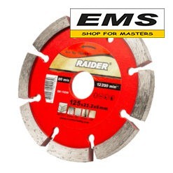 ДИСК ДИАМАНТЕН Ø125х22.2х10мм (ширина 8мм) RAIDER 162113