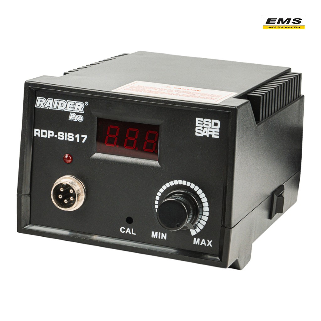 WWW.EMS.BG - МАГАЗИН ЗА МАЙСТОРИ - ПОЯЛНИК СЪС СТАНЦИЯ ЗА ЗАПОЯВАНЕ 100W 200-480°C LED RDP-SIS17 RAIDER 076417